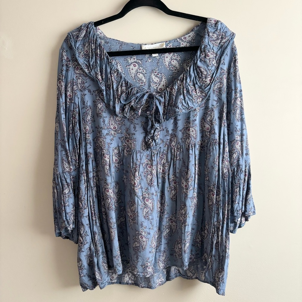 Women’s Weekend Suzanne Betro Floral Blouse Size XL